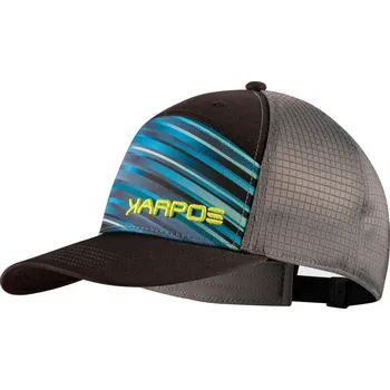 Čepice KARPOS Cyklistická čepice - SPASSO - šedá/černá/modrá/žlutá UNI