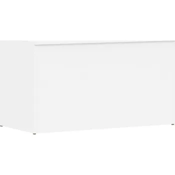 Konferenční stolek Stylová Truhla / Konferenční Stolek pro Ukládání, Bílá, 84x42x46 cm