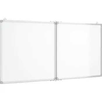 Kancelářský nábytek Skládací Magnetická Tabule, Bílá, 120x60x1,7 cm, Hliníkový Rám