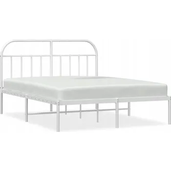 Postel Manželská postel kovová G02V 140x200 bílá