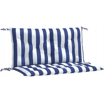 Polštář Polštář zahradní 100x50x7 cm modro-bílý