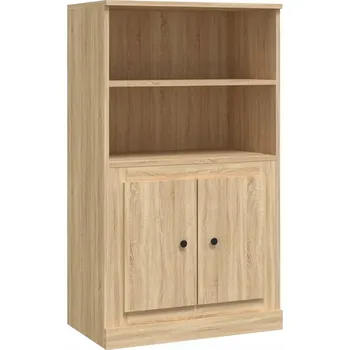 Komoda Vysoká skříňka z dřevotřísky, dub Sonoma, 60x35,5x103,5 cm