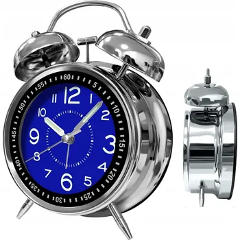 Budík Budík Bedee stříbrný, 12 cm