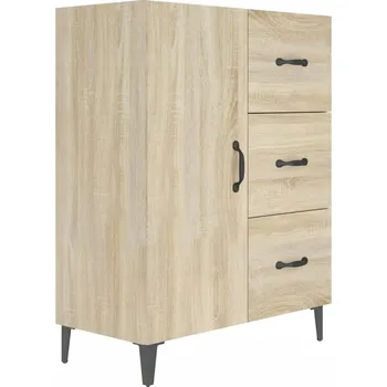 Komoda Kredenc s 1 Dvířky a 3 Zásuvkami Dub Sonoma 69,5x34x90 cm