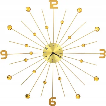 Hodiny Nástěnné hodiny, kovové, 70 cm, zlaté