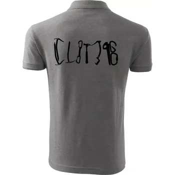 Pánská košile Climb equipment - Polokošile pánská Pique Polo 203 - 4XL ( Tmavě šedý melír )