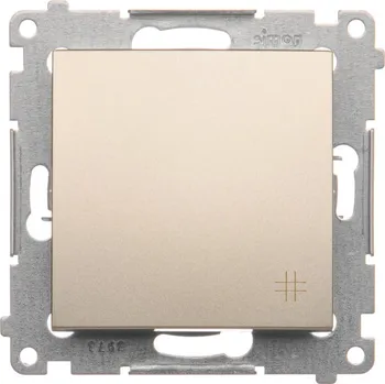vypínač Vypínač křížový, řazení 7, 16 AX / 230 V~, šroubové svorky, Simon 54 DW7A.01/44, zlatá metalizovaná