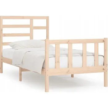 Postel Rám postele z masivního borovicového dřeva 205,5 x 96 x 104 cm, neošetřený