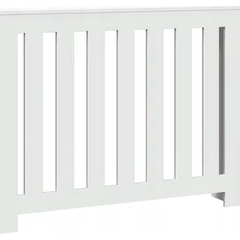 Radiátor Kryt na radiátor s poličkou, bílý, 104 x 20 x 82 cm, dřevěný kompozit