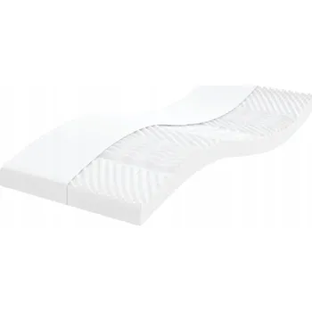 Matrace Matrace pěnová 7-zónová 90x200x10cm, bílá, povrch broskvová kůže