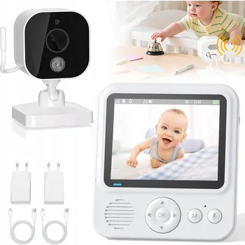 IP kamera CZEVIEW BM6 Elektronická chůvička s kamerou 2K, 4x zoom, 5.5" HD displej, Wi-Fi a aplikací