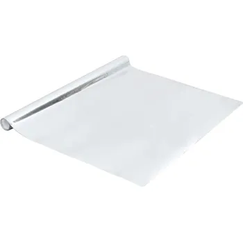 Obraz PVC nábytková fólie stříbrná 500x90 cm