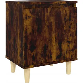 Noční stolek Noční stolek skandinávský, kouřový dub, 40x30x50 cm