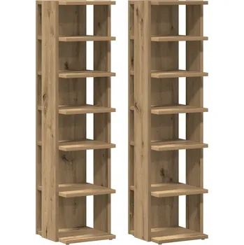 Botník Botník se 6 policemi, dřevotříska, dub artisan, 28x27