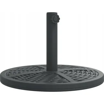 Slunečník Základna pod slunečník z PE ratanu a betonu, černá, 45x30,5 cm, 38/48 mm