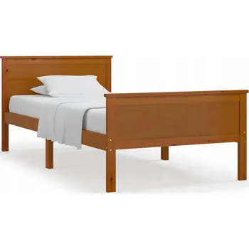 Postel Dřevěná dvoulůžková postel G02V 100x200 dub