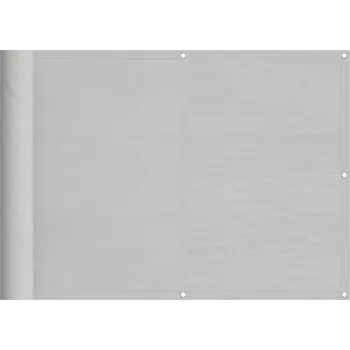 Paraván Paraván na balkon z polyesteru Oxford, světle šedý, 75x400 cm