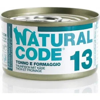 Krmivo pro kočku Natural Code Soft Jelly 13 Tuňák a Sýr 85g