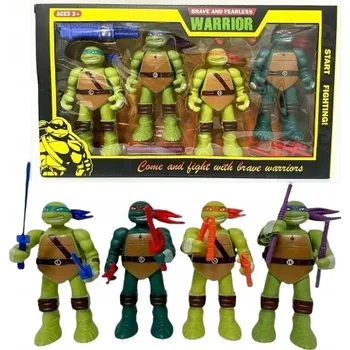 Figurka BOJOVNÉ ŽELVY NINJA TURTLES 4 figurky SVÍTÍCÍ HRAČKY