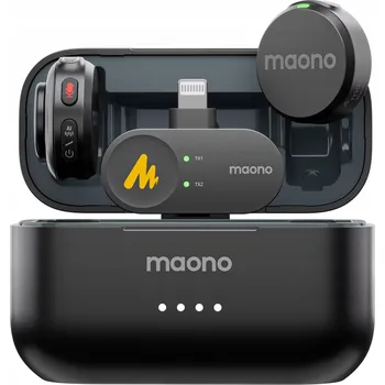 Mikrofon Maono Wave T5 - Bezdrátový mikrofonní set Lightning pro nahrávání a video
