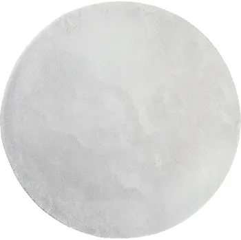 Koberec Koberec HUARTE, protiskluzový, 100% polyester, průměr 80 cm, šedý