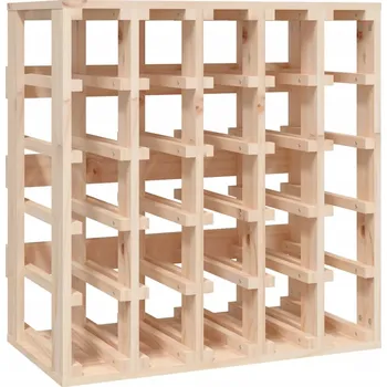 Stojan na víno Stojan na víno z masivního borovicového dřeva, 58,5 x 33 x 60,5 cm