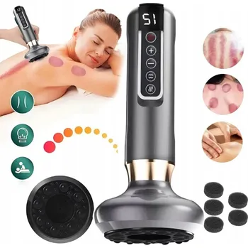 Masážní přístroj ELEKTRICKÁ MASÁŽNÍ PISTOLE S 12 RYCHLOSTMI A NABÍJECÍ OCELOVOU HLAVICÍ