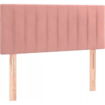 Čelo postele sametové nastavitelné růžové 90x5x78/88 cm