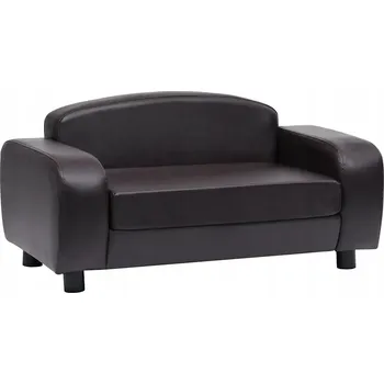 Pohovka Pohovka pro zvířata z masivního jedlového dřeva, hnědá, 80x50x40 cm