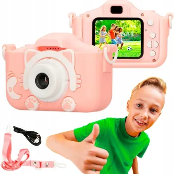 Digitální kompakt Digitální fotoaparát Extralink H27 SINGLE růžový