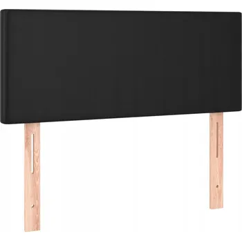 Čelo postele s nastavitelnou výškou, černé, 80x5x78/88 cm, umělá kůže