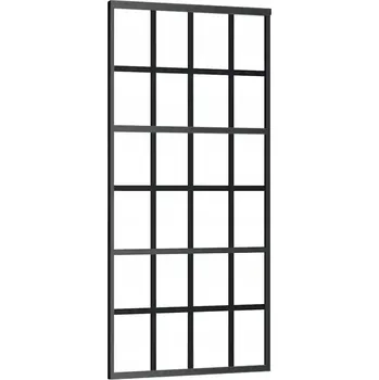 Interiérové dveře Posuvné dveře z čirého ESG skla, hliníkový rám, 90x205 cm, čiré