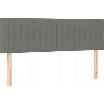 Čelo postele nastavitelné, světle šedé, 144 x 5 x 78/88 cm, látka