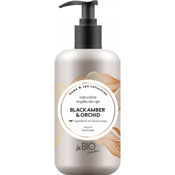 Mýdlo BeBIO HOME & SPA PŘÍRODNÍ TEKUTÉ MÝDLO NA RUCE BLACK AMBER & ORCHID 300ml