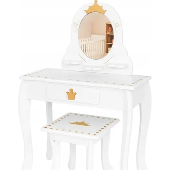 Toaletní stolek Toaletní Stolek Aptel , matně bílý, 59,5 x 89 x 30 cm