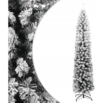 Vánoční stromek Umělý zasněžený vánoční stromek PVC zelený 210 cm x 55 cm