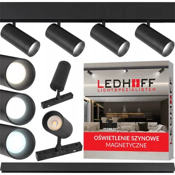 Bodové svítidlo Magnetická lišta + 4x LED bodové světlo SPOT 12W 3 BARVY SVĚTLA nastavitelné