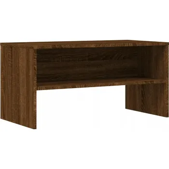 Televizní stolek TV stolek z materiálu na bázi dřeva, hnědý dub, 80x40x40 cm