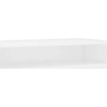 Psací stůl Počítačový stůl s policí, 90 x 50 x 74 cm, bílý, dřevěný materiál