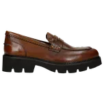 Hnědé Kožené Mokasíny Pro Ženy S Ozdobnými Cvoky Wojas 4636952 38