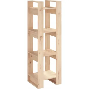 Knihovna Regál na knihy/přepážka, masivní borovicové dřevo, 41x35x125 cm