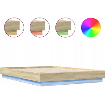 Postel Jednolůžková dřevěná postel G02V 160x200 dub sonoma