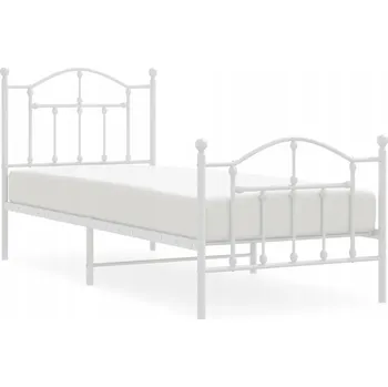 Postel Dvojlůžková kovová postel G04V 90x190 bílá