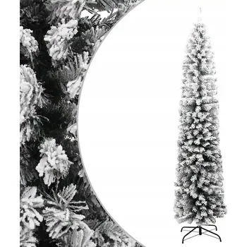 Vánoční stromek Umělý zasněžený vánoční stromek PVC zelený 210 cm x 55 cm