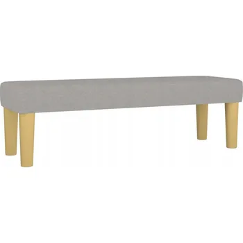 Multifunkční čalouněná lavice světle šedá 100x30x30 cm