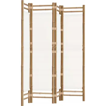 Paraván Paraván s krémovým plátnem 160 x 180 cm, 4 panely