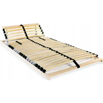 Postelový rošt Lamelový rošt z masivního bukového dřeva a březových lamel, 195x80x9 cm