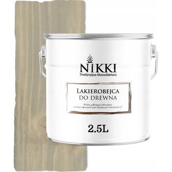 Lak na dřevo Lazurovací lak NIKKI 2,5 l šedá satén