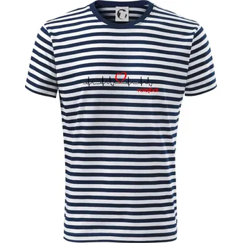 Pánské oblečení Moje srdce bije pro Volejbal - Triko na vodu - 2XL ( Prouhovaná )