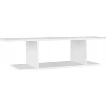 Televizní stolek Závěsná skříňka pod TV, bílý materiál na bázi dřeva, 103x30x26,5 cm